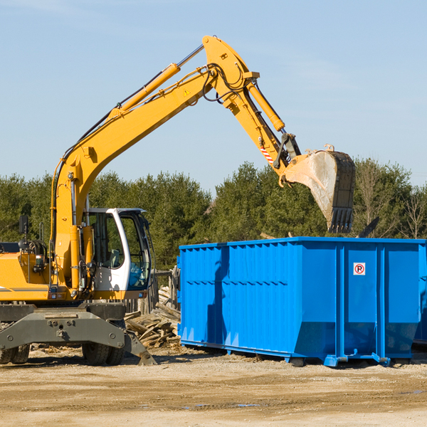 can i choose the location where the residential dumpster will be placed in Monrovia IN